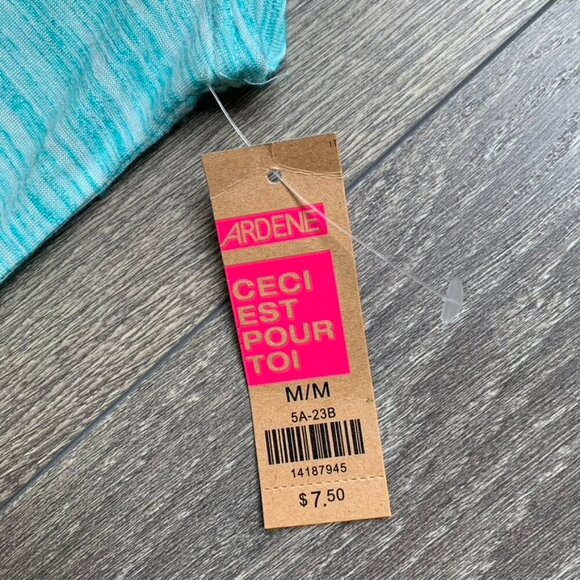 Ardene Women's Tank Top Space dye Sleeveless Blue Teal Size Medium - Picture 11 of 12